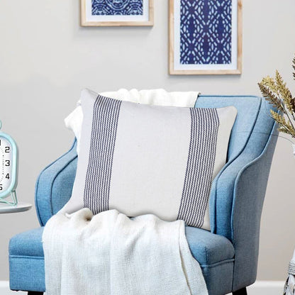 Balanced Border Pinstripe Throw Pillow