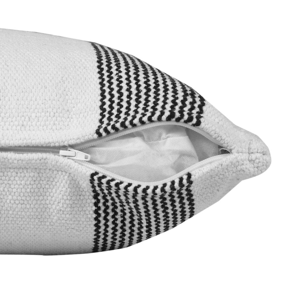 Balanced Border Pinstripe Throw Pillow