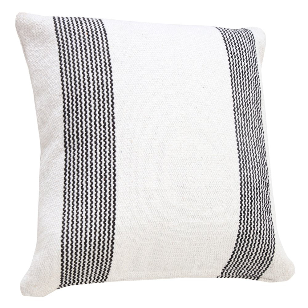 Balanced Border Pinstripe Throw Pillow