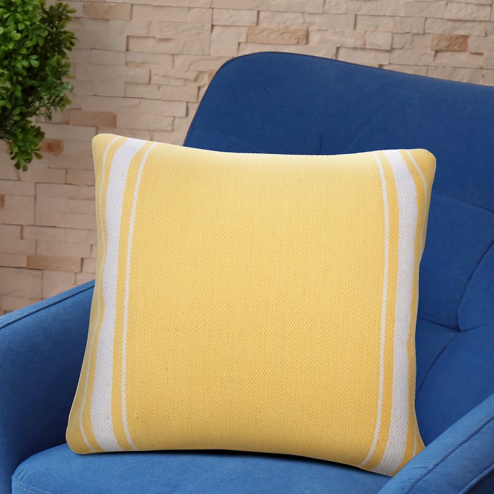 Balanced Border Bold Halo Striped Throw Pillow