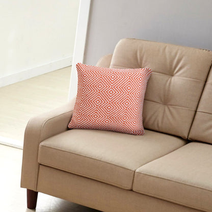 Diamond Delight Woven Geometric Throw Pillow