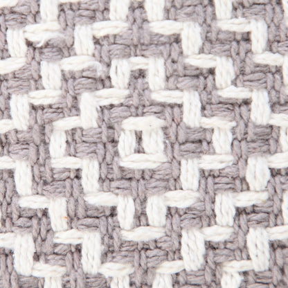 Diamond Delight Woven Geometric Throw Pillow