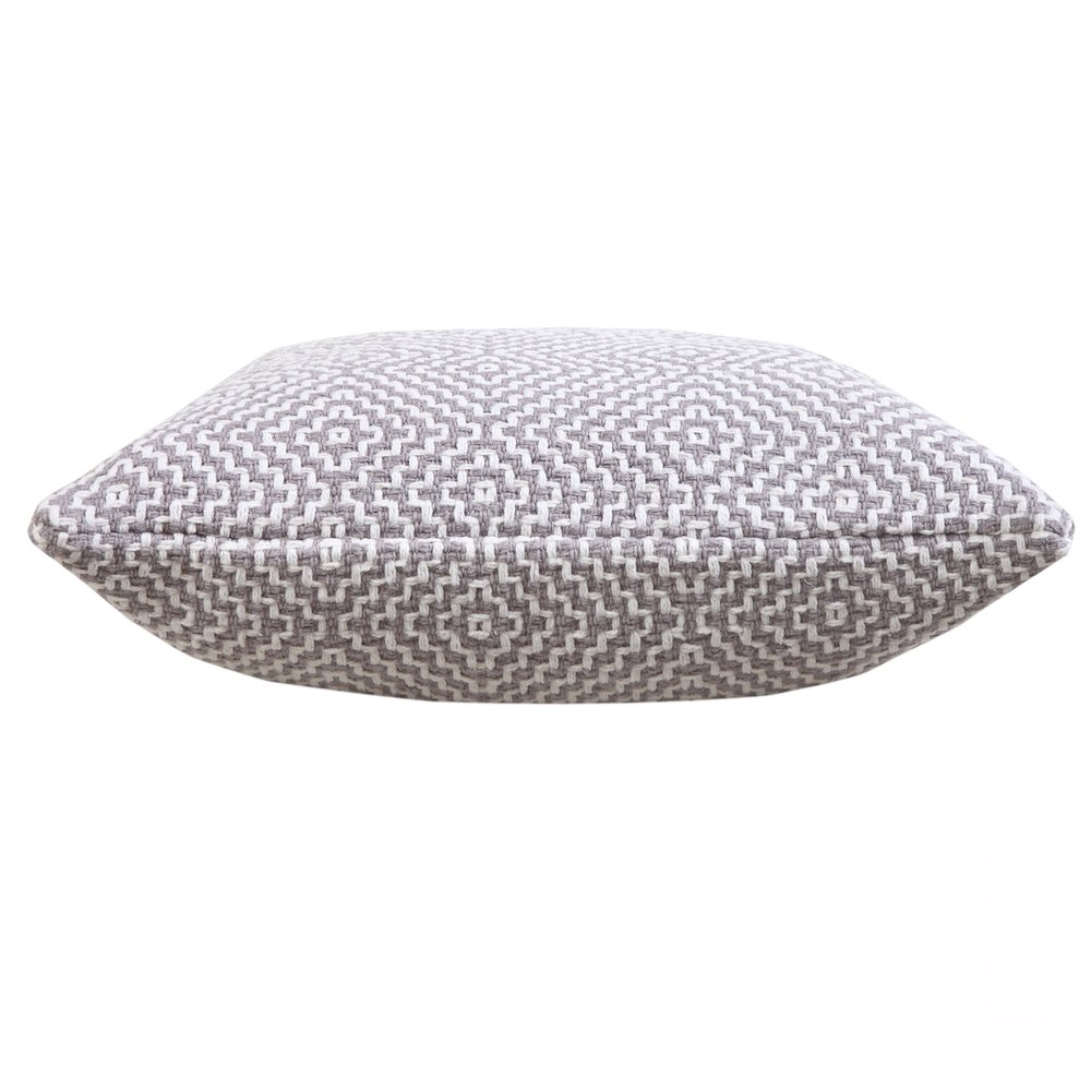 Diamond Delight Woven Geometric Throw Pillow