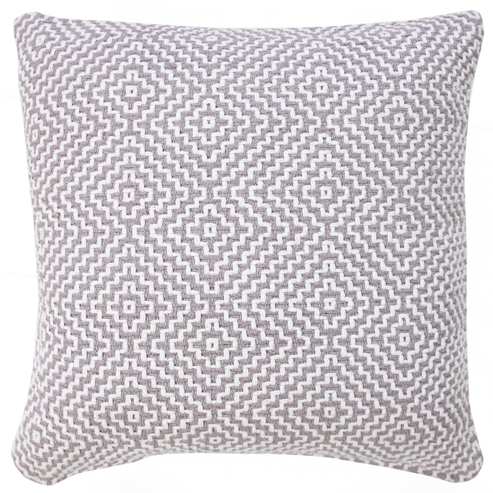 Diamond Delight Woven Geometric Throw Pillow