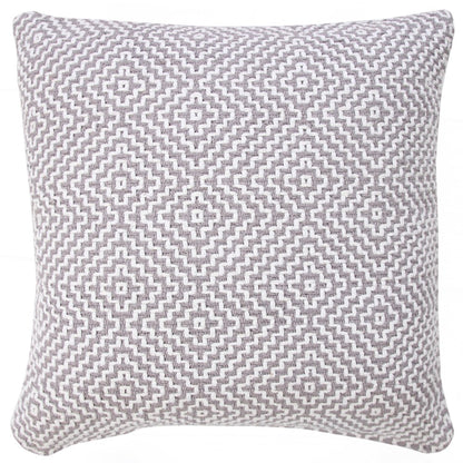 Diamond Delight Woven Geometric Throw Pillow