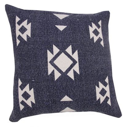 Southwestern Decorative Denim Geometric Throw Pillow