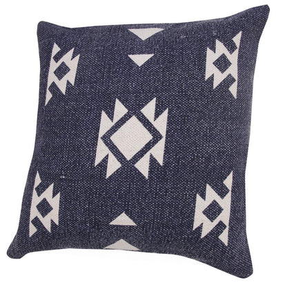 Southwestern Decorative Denim Geometric Throw Pillow