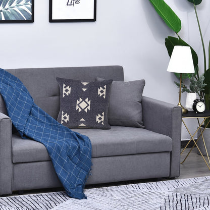 Southwestern Decorative Denim Geometric Throw Pillow