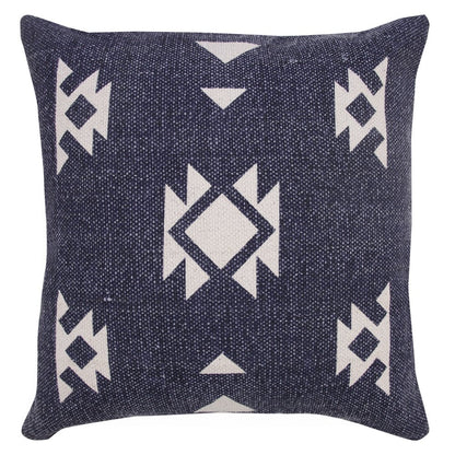 Southwestern Decorative Denim Geometric Throw Pillow