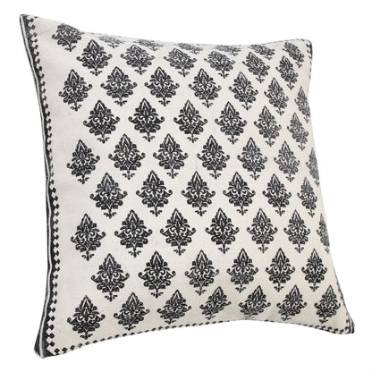 Traditional Fairytale Motif Bordered Throw Pillow