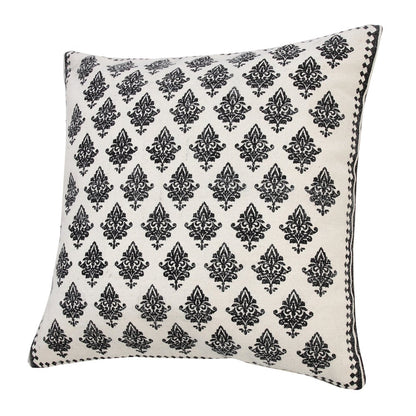 Traditional Fairytale Motif Bordered Throw Pillow