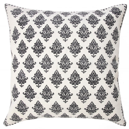 Traditional Fairytale Motif Bordered Throw Pillow