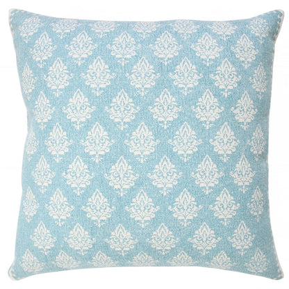 Traditional Fairytale Motif Bordered Throw Pillow