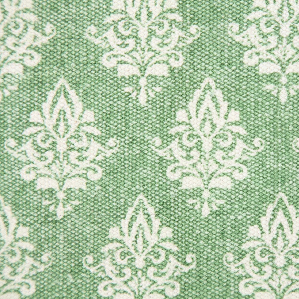 Traditional Fairytale Motif Bordered Throw Pillow