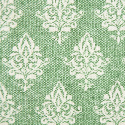 Traditional Fairytale Motif Bordered Throw Pillow