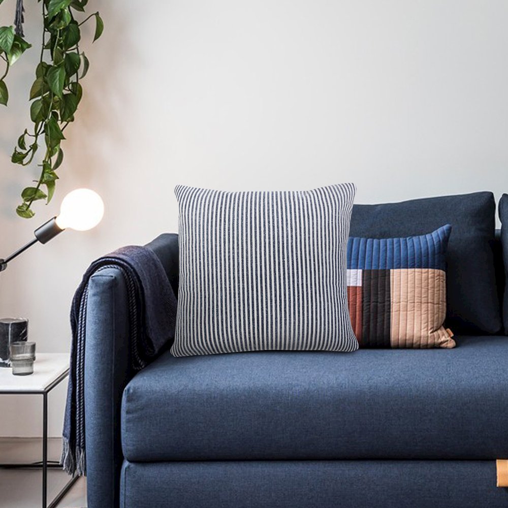 Simple Stonewash Stripe Throw Pillow