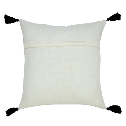 Bohemian Basics Textured Diamond Embroidered Throw Pillow