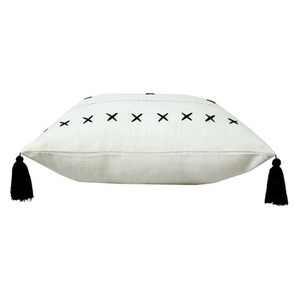 Bohemian Basics Geometric Embroidered Throw Pillow