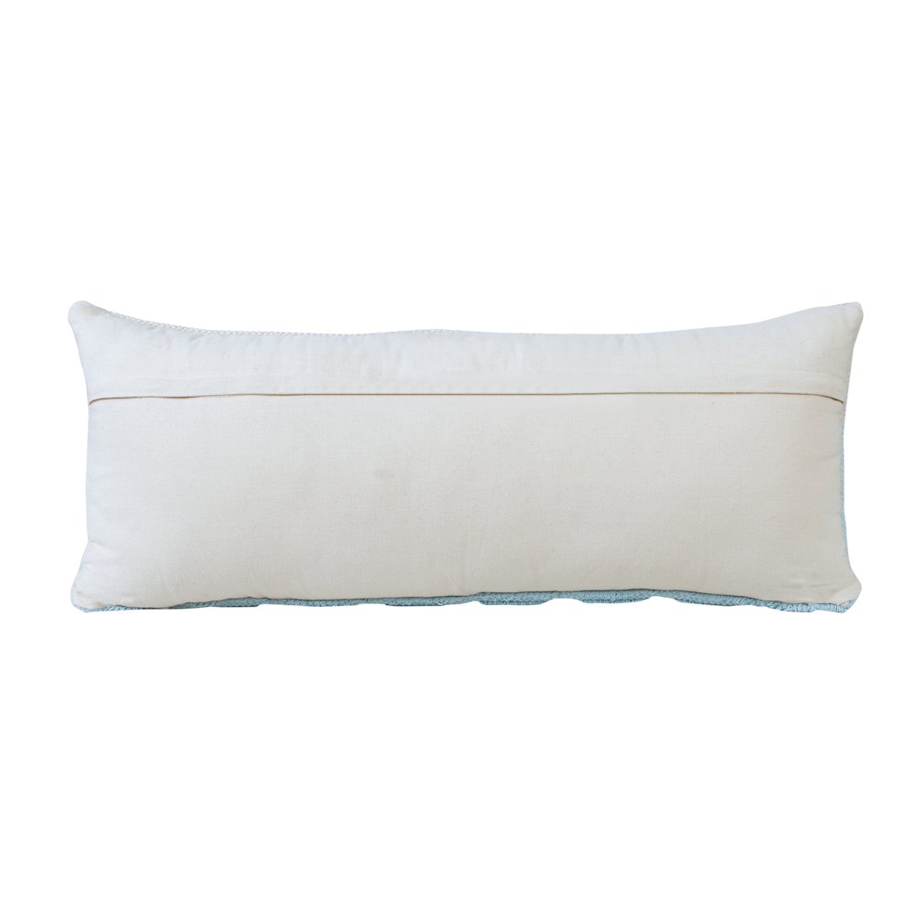Contemporary Geometric Textured Triangle Lumbar Throw Pillow