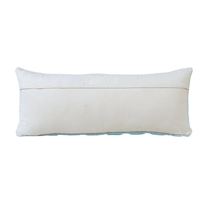 Contemporary Geometric Textured Triangle Lumbar Throw Pillow