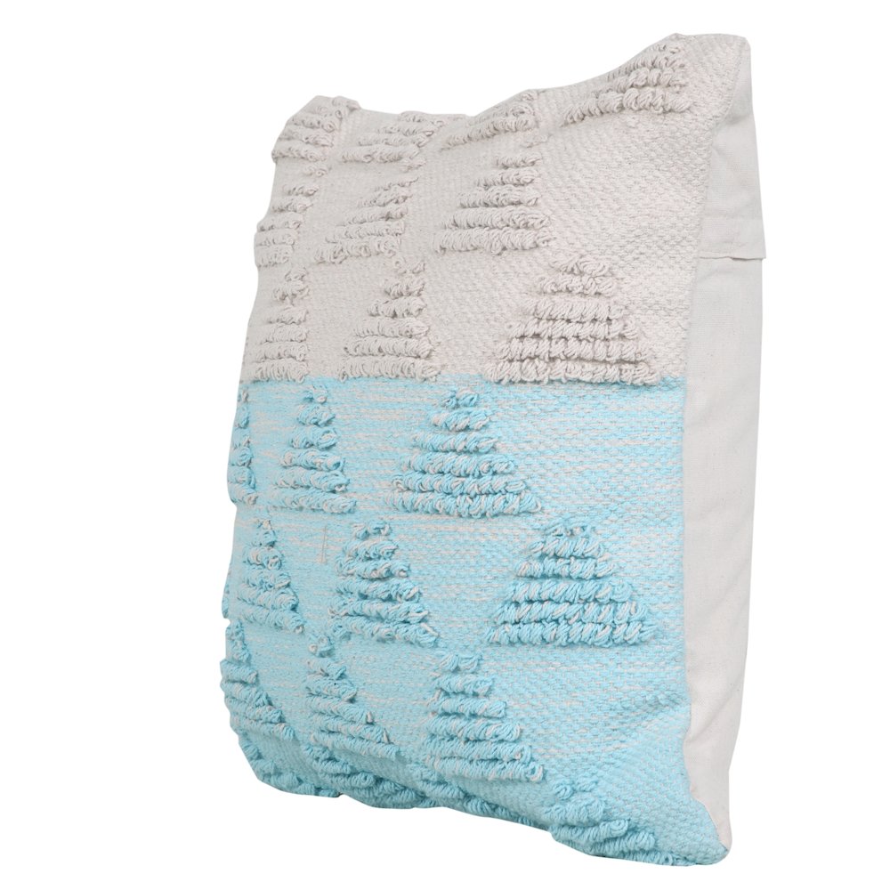 Contemporary Geometric Textured Triangle Throw Pillow