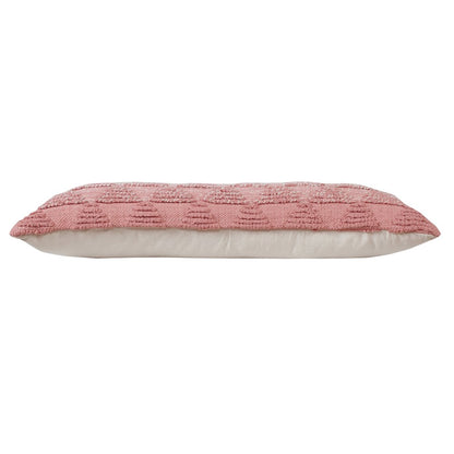 Contemporary Geometric Textured Triangle Lumbar Throw Pillow
