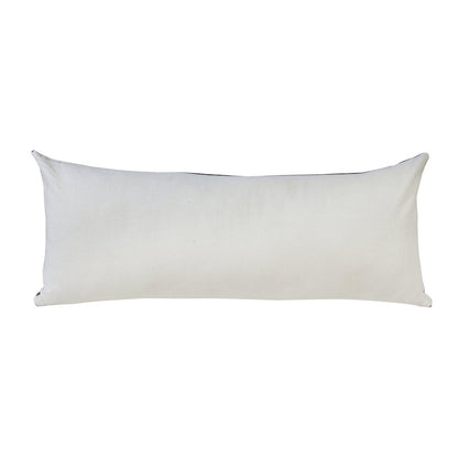 Mandala Cotton Poly Filled Pillow in Black/White, 14" x 36"