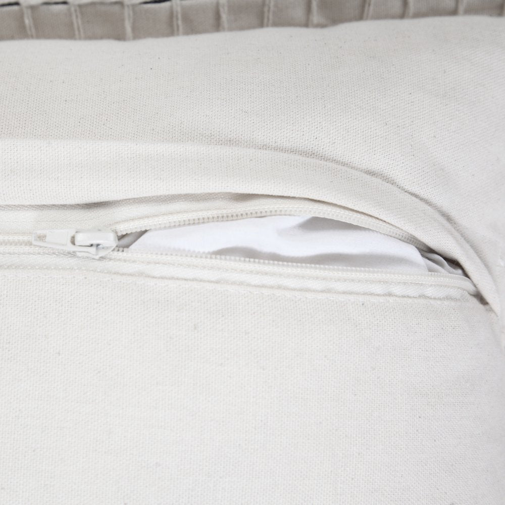 Vital Cotton Poly Filled Pillow in Black, 20" x 20"