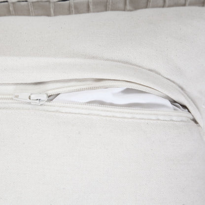 Vital Cotton Poly Filled Pillow in Black, 20" x 20"