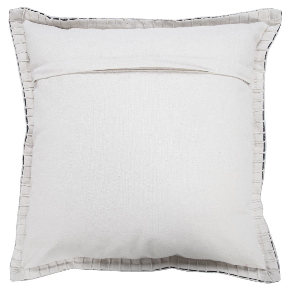Vital Cotton Poly Filled Pillow in Black, 20" x 20"