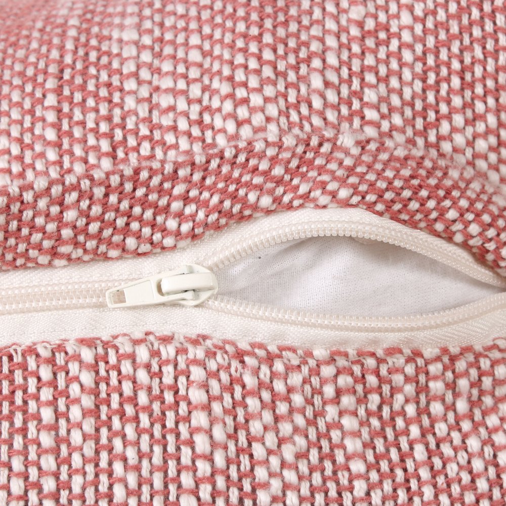 Aspen Cotton Poly Filled Pillow in Red/White, 14" x 36"