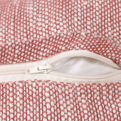 Aspen Cotton Poly Filled Pillow in Red/White, 14" x 36"