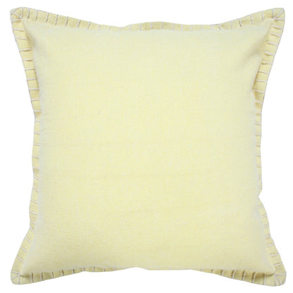 Vital Cotton Poly Filled Pillow in Yellow, 20" x 20"