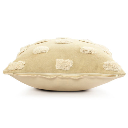 Zeal Cotton Poly Filled Pillow in Cream/White, 20" x 20"