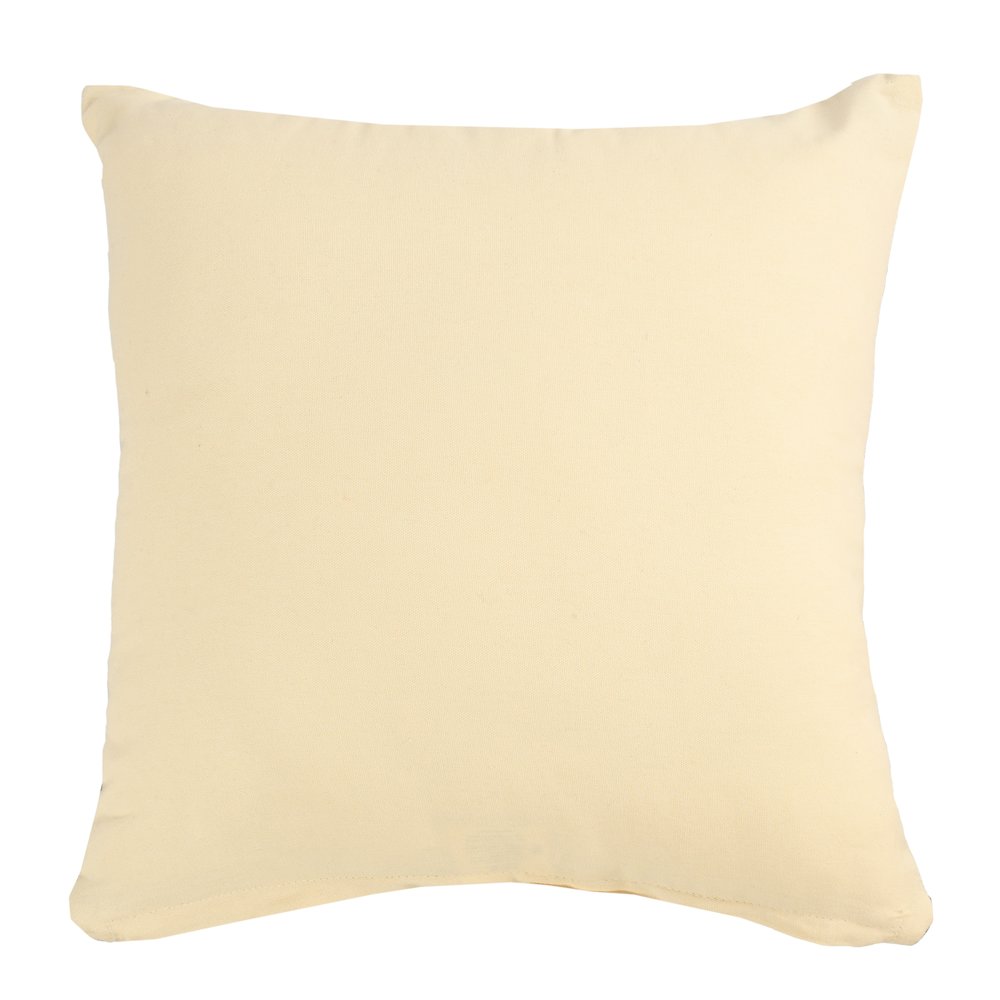 Zeal Cotton Poly Filled Pillow in Cream/White, 20" x 20"