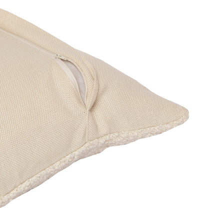 Boucle Performance Poly Filled Pillow in Ivory, 24" x 24"