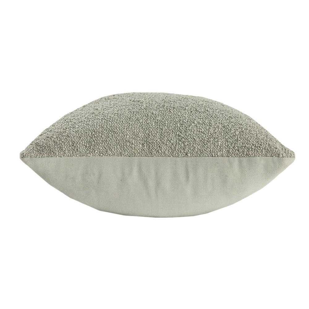Boucle Performance Poly Filled Pillow in Green, 24" x24"
