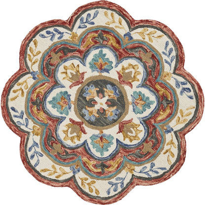 Red Blossoms Area Rug