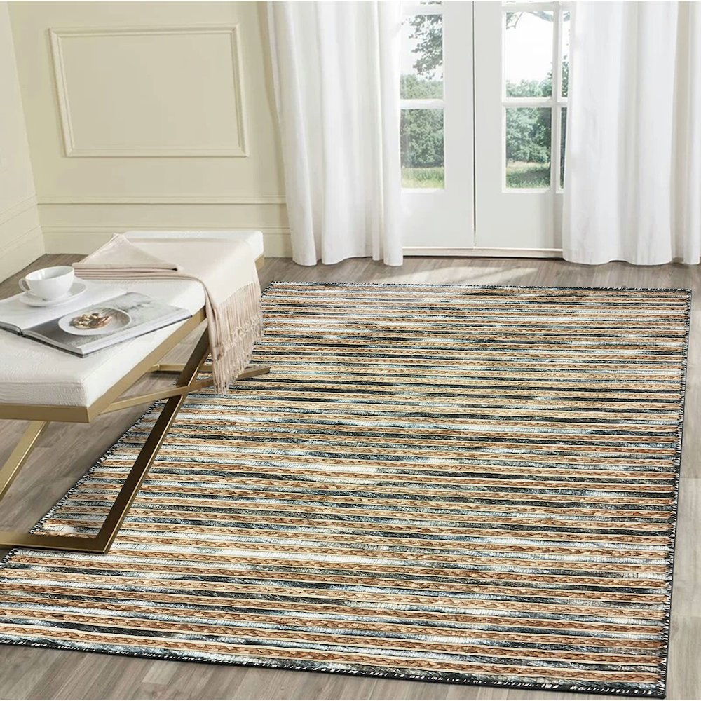Charcoal Jute Area Rug
