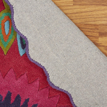 Pink Peacock Indoor Area Rug