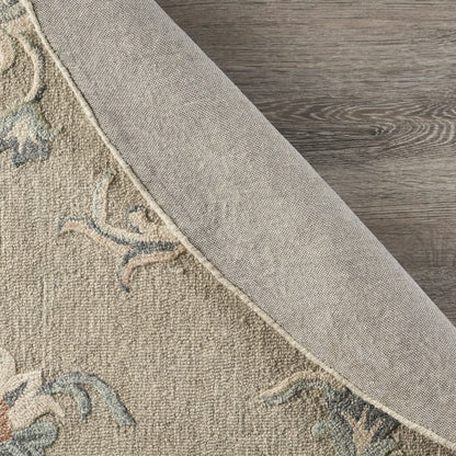 Mirroring Floral Bloom Area Rug 7'3" Round