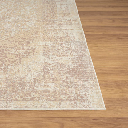 Aria Durable Performance Area Rug Indoor in Beige, 5'3" x 7'