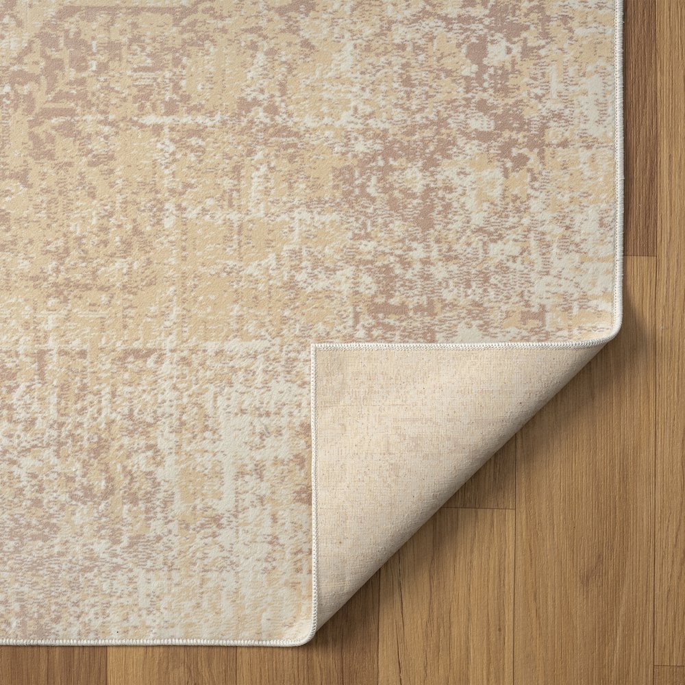 Aria Durable Performance Area Rug Indoor in Beige, 5'3" x 7'