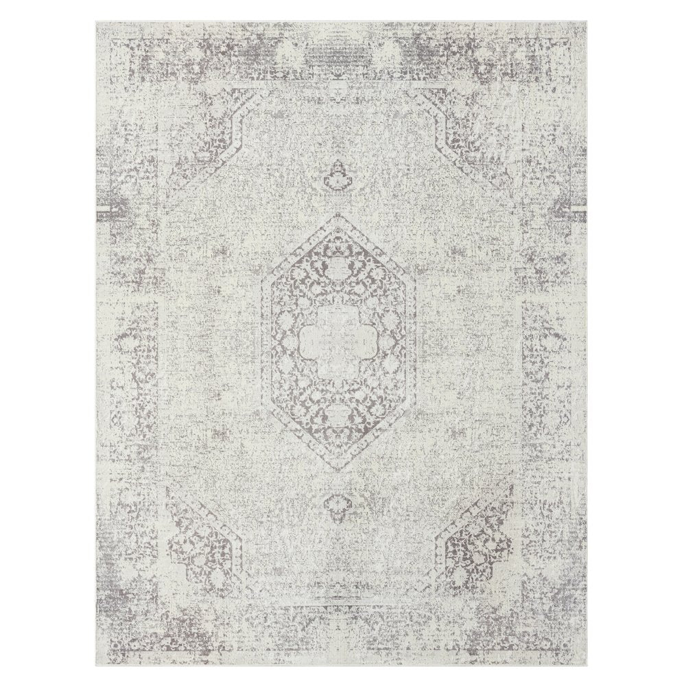 Aria Durable Performance Area Rug Indoor in Gray, 7'10" x 9'10"