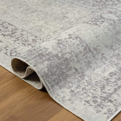 Aria Durable Performance Area Rug Indoor in Gray, 5'3" x 7'