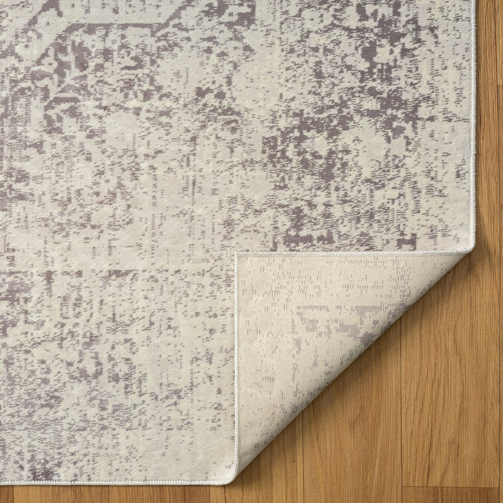Aria Durable Performance Area Rug Indoor in Gray, 5'3" x 7'