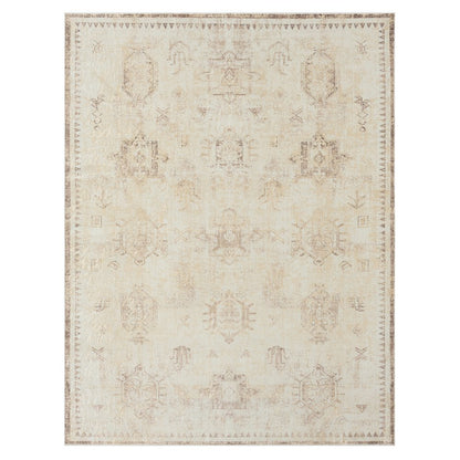 Aria Durable Performance Area Rug Indoor in Beige, 7'10" x 9'10"