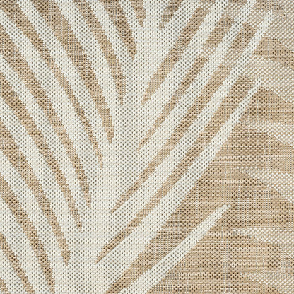 Captiva Durable Performance Area Rug Outdoor in Beige/Ivory, 6'6" x 9'