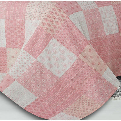 Coverlet Cotton in Pink 92" x 96"