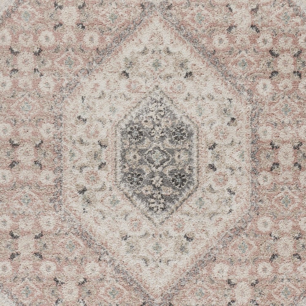 Dune Durable Performance Area Rug Indoor in Pink/Cream, 5'2" x 7'2"